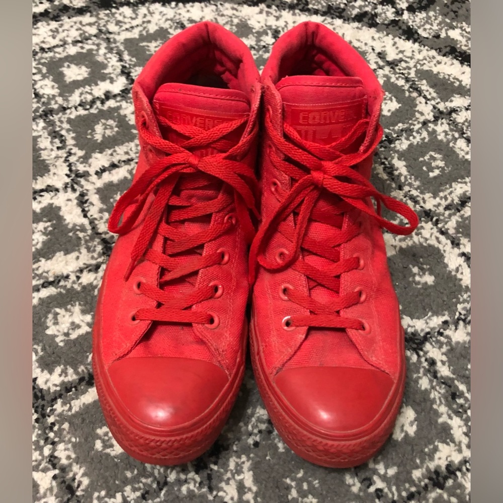 Red Converse High-Top Men’s Size 11 Shoes